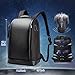 BOPai Business 15.6 inch Laptop Backpack Invisible Water Bottle Pocket Anti-Theft Laptop Rucksack USB Charging Port and Anti-Explosion Zipper Water Resistant Travel Anti-Thief Men Backpack, Black