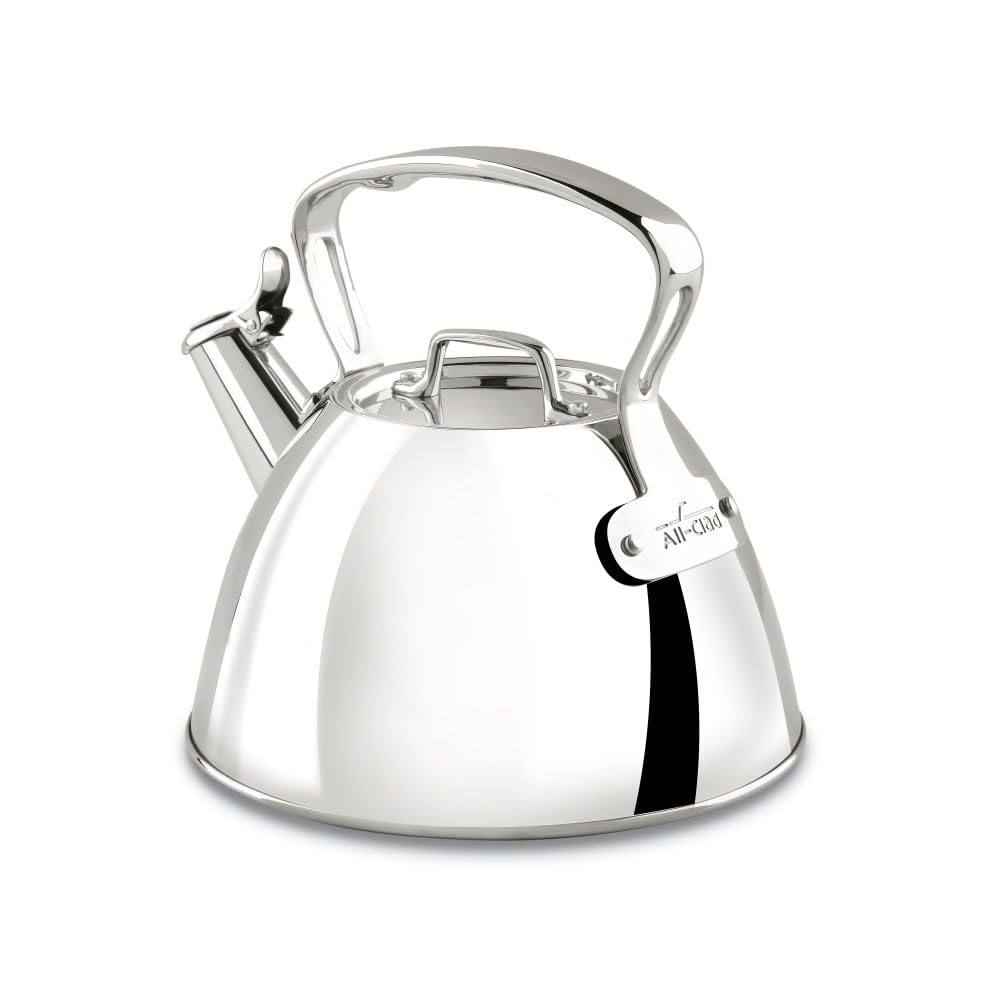 Photo 1 of ** SOLD AS IS NO REFUND/RETURN** SEE COMMENT!
All-Clad Specialty Stainless Steel Tea Kettle 2 Quart Induction Pots and Pans, Cookware Silver