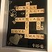 QPEY 500PCS Scrabble Letters for Crafts,Wood Scrabble Tiles - DIY Wood Gift Decoration - A-Z Capital Letters for Crafts, Pendants, Spelling