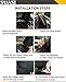 Car Back Seat Organizer with Table Tray for Baby PU Leather Foldable Dining Table Desk SUASI Back Seat Tablet Ipad Holder Tissue Storage Bag Pockets for Kids Travel(1 Pack)