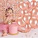 Fayoo REAL Rose Gold Party Balloons 12 inch 40 Pcs Elegant Latex Party Balloons for Weddings, Party Decorations, Birthdays, Bridal Shower, Valentine's Day, Graduation (40pcs+2)