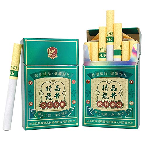 green tea tobacco Green Tea Herbal Cigarettes Fruit Tea Smoke, Black Tea Jasmine Tea Chinese  Herbal Cigarettes Tobacco-Free Nicotine-Free, Cigarette Substitutes (Green  Tea,5 Pack) in Kenya