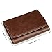 Artmi MensTrifold Wallet RFID Card Holder Leather Card Case Compact Purse Extra Capacity, Coffee