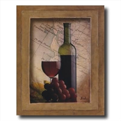 Amazon Com Grapes And Wine Kitchen Tuscan Contemporary Wall