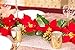 Cordless Lighted Poinsettia Flower Garland with LED Lights, Measures 5 Feet, Perfect Holiday and Christmas Decoration for Mantle or Tabletop
