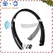 Bluetooth Headphone Speaker 2-in-1,YOCUBY Foldable and Retractable Wireless Neckband Earbuds with Built-in Speaker and Microphone Noise Canceling Sports Headsets
