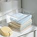 iDesign Linus BPA-Free Plastic Stackable Organizer Bin with Handles - 8