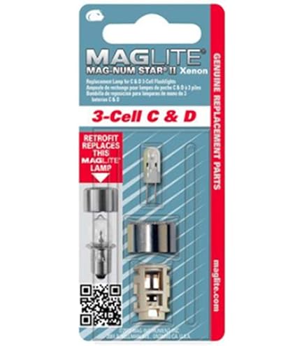 Amazon.com: Maglite Mag-Num Star II 3-Cell C & D Xenon Flashlight