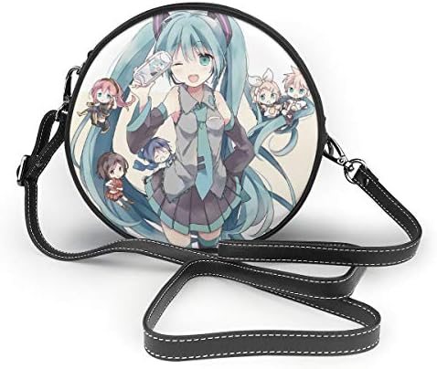 丸型ショルダーバッグ 初音ミク Puレザー 小さめ 人気 取り外し可能 レディース 贈呈 ミニバッグ クロスボディバッグ 軽量 可愛い