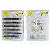 Optix 55 6 Folding Pocket Reading Glasses in Pen Clip Case - Lightweight, Portable and Compact Rotating Frames - Includes 6 Colors for Men and Women - +150