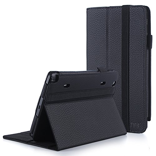 LG G Pad X8.3 Case, FYY[Full Protection] Premium PU Leather Case with Card Slots, Note Holder for [Only Verizon Wireless Model VK815] LG G Pad X8.3 Android Tablet Black(With Auto Wake/Sleep)
