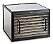 Excalibur 9 Electric Food Dehydrator with Stainless Steel Trays and Clear Door Features 26-Hour Timer Temperature Settings and Auto Shut, Silver