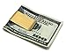 DEEZOMO Premium Polished Brass & Stainless Steel Steel Money Clip & Credit Card Holder - Brass