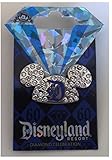 Disneyland 60th Anniversary Diamond Celebration Jeweled Mickey Ears Hat Trading Pin