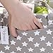 Hinwo Baby Diaper Caddy 3-Compartment Infant Nursery Tote Storage Bin Portable Car Organizer Newborn Shower Gift Basket with Detachable Divider and 10 Invisible Pockets for Diapers & Wipes (Grey Star)