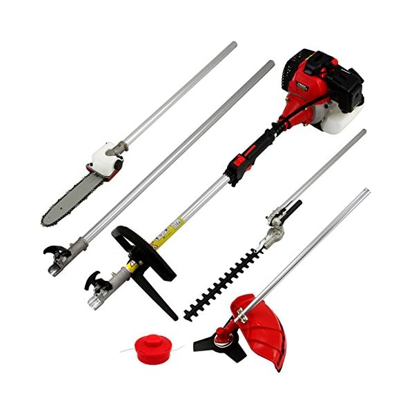 5 in 1 Benzin-Multiwerkzeug 52cc Gartenwerkzeug Multitool 5 Aufsätze - Rasentrimmer Dickichtschneider Heckenschere… – Bild 3