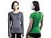 EU Women's Yoga Tops Long Sleeve Running T Shirt Quick Dry Tee