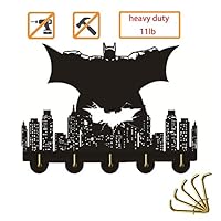 Batman Key Rack Holder Wall Key Hanger Wall Hanger Wall Holder Keys Door Hook Wall Decor Clothes Coat Hat Hanger Kitchen Bathroom Towel Hooks Key Holder Christmas Gift B3