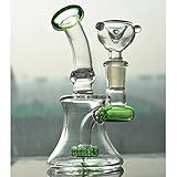 Glass-100 Newest Bubbler 8 Inch Tall 14mm Joint Glass Filter Cup Pipes