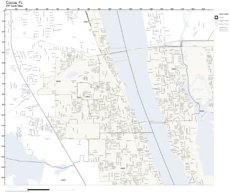 Cocoa Fl Zip Code Map Amazon.com: ZIP Code Wall Map of Cocoa, FL ZIP Code Map Not Cocoa Fl Zip Code Map Amazon.com: ZIP Code Wall Map of Cocoa, FL ZIP Code Map Not