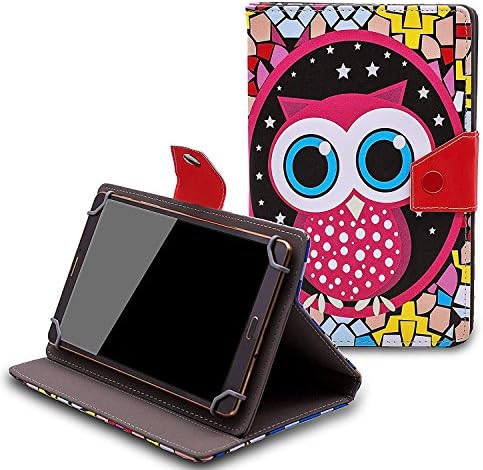 Nextbook Ares8 8 inch Case - Tsmine Universal Lightweight Stand Folio PU Leather Case Protective Cover for Nextbook Ares8 8 inch Tablet,Owl Under the Stars