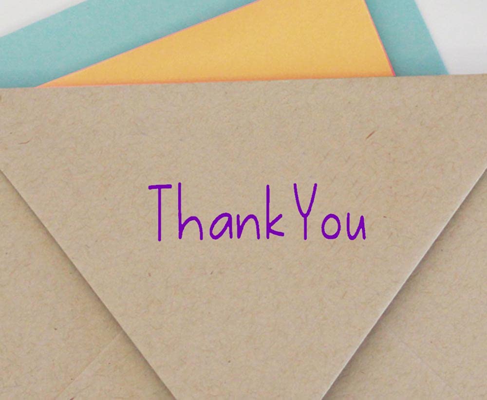 Thank You Self Inking Rubber Stamp Custom Colop Office Stationary P20 Mini Stamper