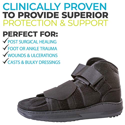 BraceAbility Closed Toe Medical Walking Shoe Lightweight Surgical