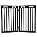 Arf Pets Freestanding Dog Gate, 2 Panel Extension, 360° configurable Wooden Fence, 40