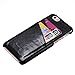 iPhone 6s Case, iPhone 6 Case, Joopapa iPhone 6/6S Wallet Case, Luxury Leather Wallet Case back Cover with 2 ID Credit Card Slot for Apple iPhone 6S / iPhone 6 (Black)