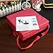 Sumnacon Chair Increasing Cushion - Toddler Booster Seat Cushion, Kids Infant Portable Dismountable Adjustable Highchair Booster Cushion Washable Thick Chair Seat Pads Buckle Strap (Red+Pink)