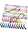 Hestya 12 Pieces Kids Silicone Eyeglass Strap with 12 Pairs Ear Grip Hooks Anti-slip Retainer Cord Holder for Glasses Sunglasses, 12 Colors