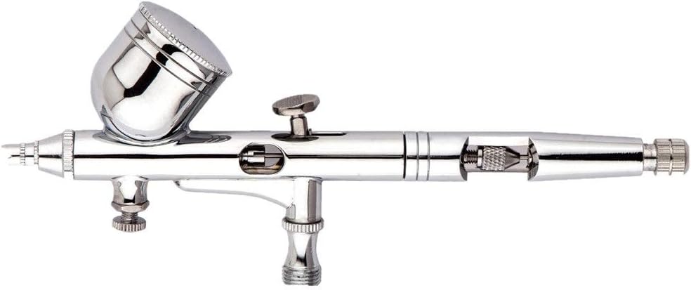Edmend Airbrush TD-203 Double Action 0.3mm Caliber Upper Pot 7CC Air Volume Adjustable Airbrush Gun Set Paint Spray Gun