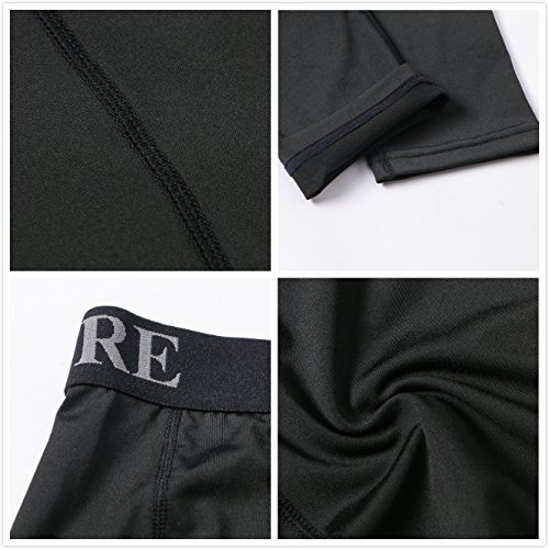 Saraca Core Men's Compression Tight Sport Pants Leggings Base Layer (Medium)