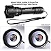 EVOLVA FUTURE TECHNOLOGY T20 IR 850nm IR Light Illuminator Infrared Led Flashlight 38mm Lens IR Torch for Long Rang Night Vision Scope Hunting (Power and Tail Switch Package)