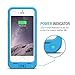 iPhone 6S Battery Case, iPhone 6 Battery Case [Ultra Thin 12.9mm] - UNU DX-Free iPhone 6 Battery Case 4.7 inch [White/Blue] - MFI Apple Certified 2400mAh External Protective Portable Charger Case