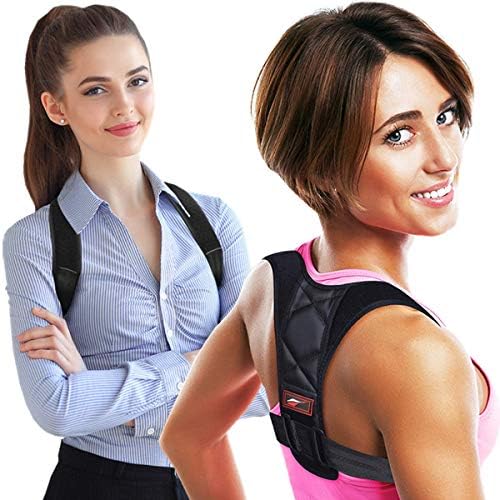 Posture Corrector for Women and Men Back Posture Corrector Back Posture Brace Kyphosis Brace Effective Posture Support Back Brace Support (Posture Corrector Black, Posture Corrector 26" - 46")