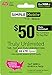 SIMPLE Mobile $50 Truly Unlimited Talk,Text,Data Plan [Physical Delivery]