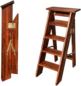 Escalera plegable multifuncional plegable para la familia, biblioteca