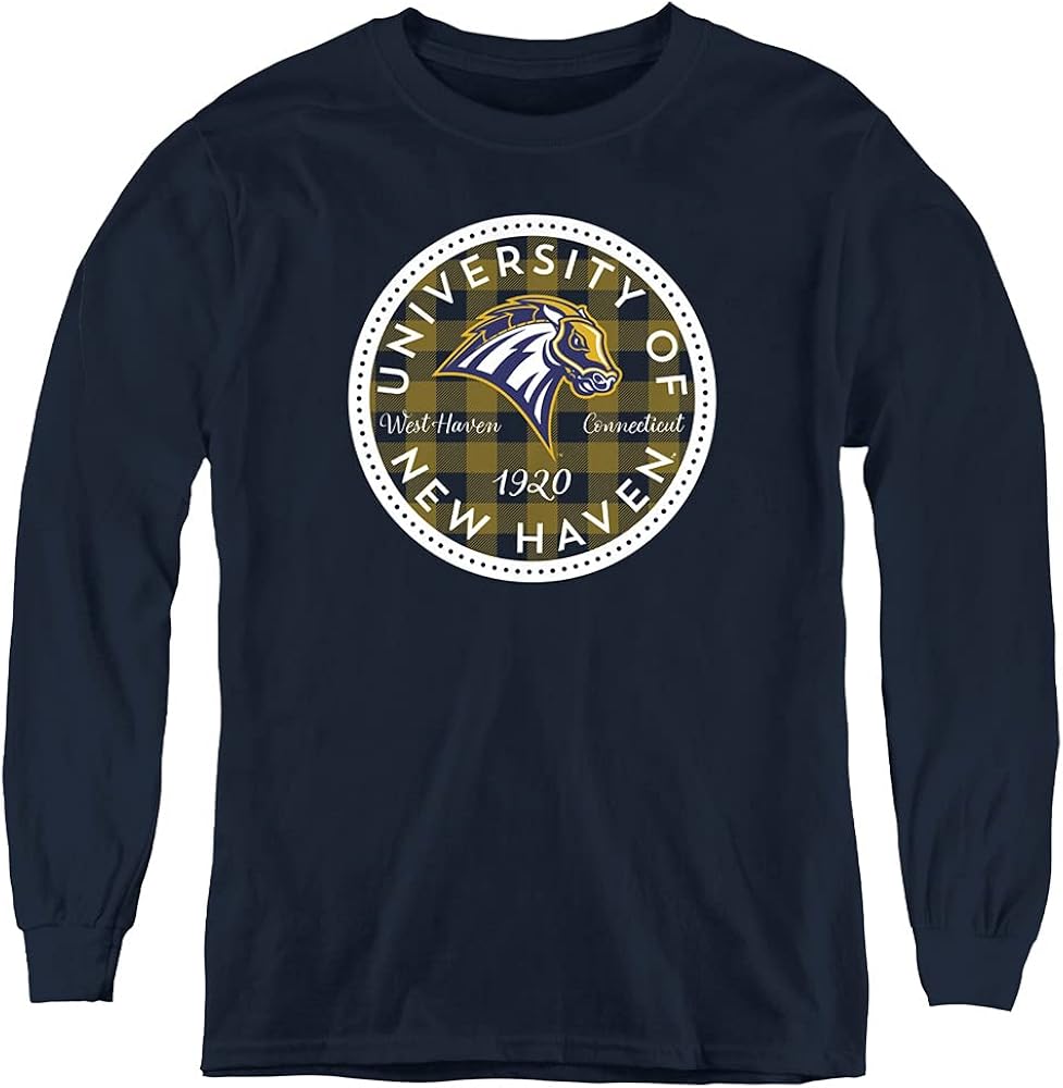 University of New Haven Official Plaid Badge Youth Long