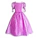 JiaDuo Girls New Princess Party Costume Long Dress Up 130 Purple