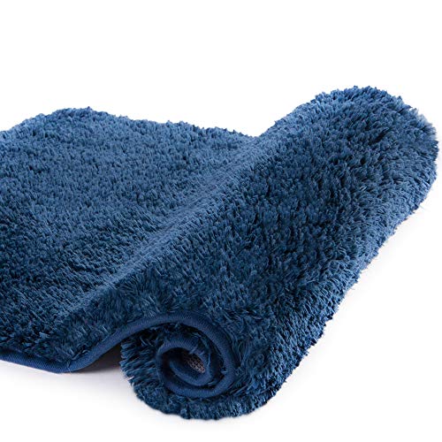 Walensee Bathroom Rug Non Slip Bath Mat for Bathroom (16 x 24, Navy