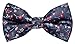 OCIA® Mens Jacquard Microfiber Designer Pre-tied Bow Tie