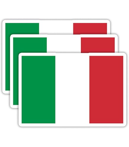 ITALIE Italien ITALIA Italy Italian Vinyle Sticker Autocollant 100mm x2