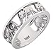 CloseoutWarehouse 925 Sterling Silver Elephant Family Migration Ring (Comes in Colors)