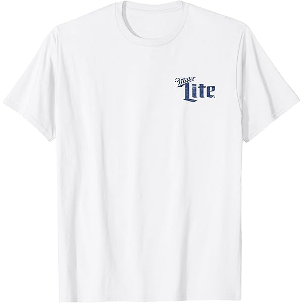 T-shirt Miller Lite Bleu Taille XL - Occasion Très Bon état