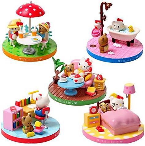 Hot selling So Cute Hello Kitty Casual Time Collection Figure Doll PVC Kitty Toy Figures Gifts Retail