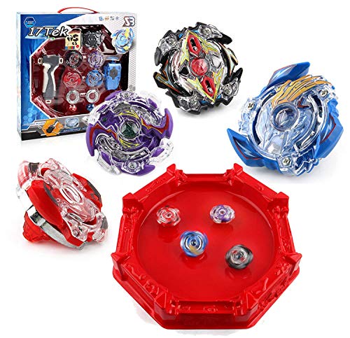 Bey Battle Gyro Burst Evolution Attack Pack for Battling Top Game Included 4 X Burst Gyro,2 X Launcher,1 x Stadium,4 X Stickers