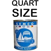 Semco Teak Wood Honey Tone Finish Sealant Protector Sealer (Quart)