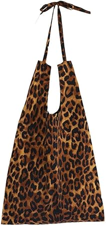 leopard print canvas bag