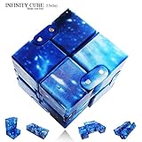 LIHJO 1 New Fashion Interstellar Infinity Fidget Cube Anti Stress Adults Kids Gift Edc for Adhd Funny Finger Toys 2.5(OU) Blue
